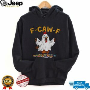 Ghost F CAW F Chicken political parody Halloween shirt