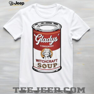 Gladys’ Condensed Witchcraft Soup classic parody art shirt
