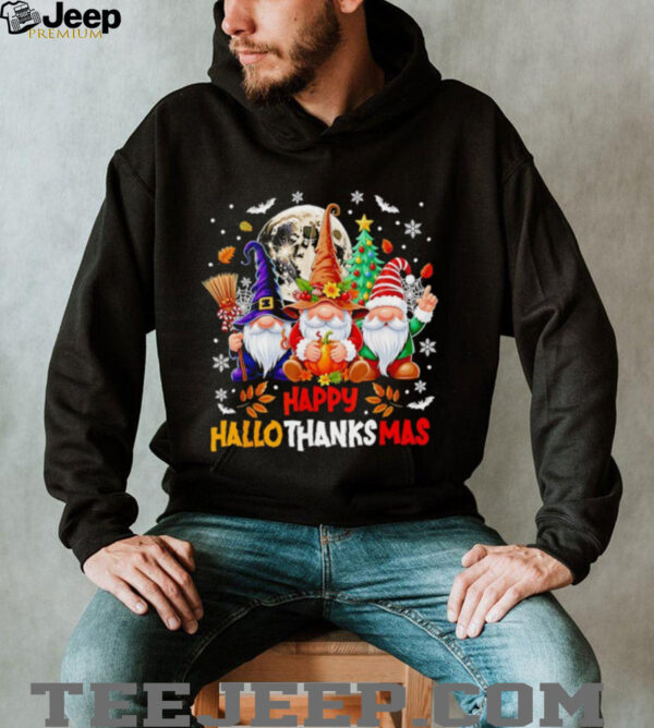 Gnomes happy Hallothanksmas shirt
