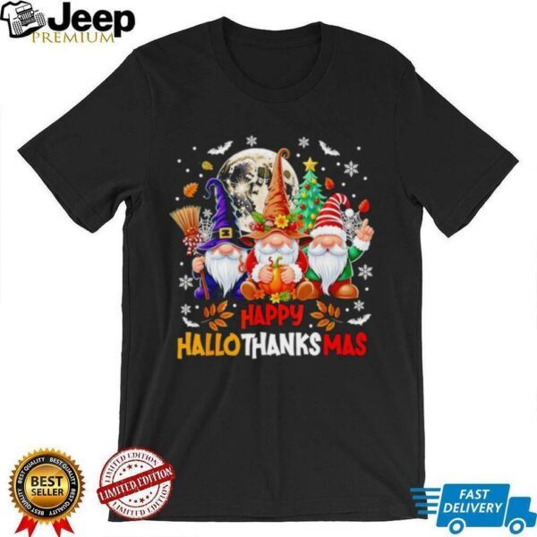 Gnomes happy Hallothanksmas shirt
