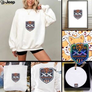 Gray Chicago Bears Super Bowl XX Champions 40th Anniversary Franklin T Shirt