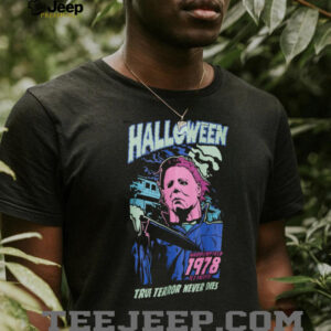 Halloween Michael Meyers Neon Graphic Shirt
