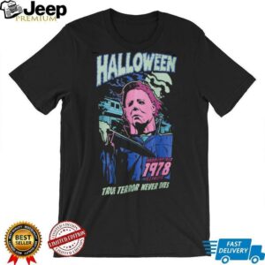Halloween Michael Meyers Neon Graphic Shirt