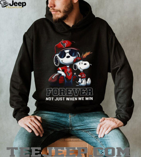 Houston Texans Peanuts Snoopy Forever shirt