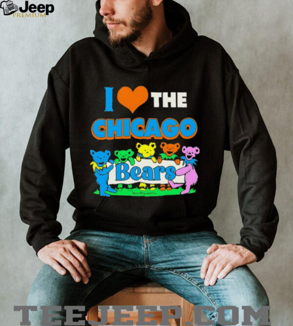 I love Chicago Bears NFL x Grateful Dead shirt