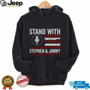 I stand with Stephen Colbert and Jimmy Kimmel Free Speech 2028 American flag shirt