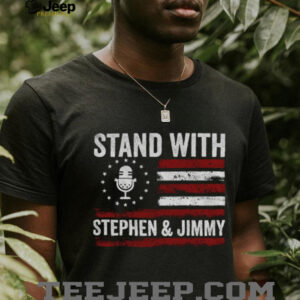 I stand with Stephen Colbert and Jimmy Kimmel Free Speech 2028 American flag shirt