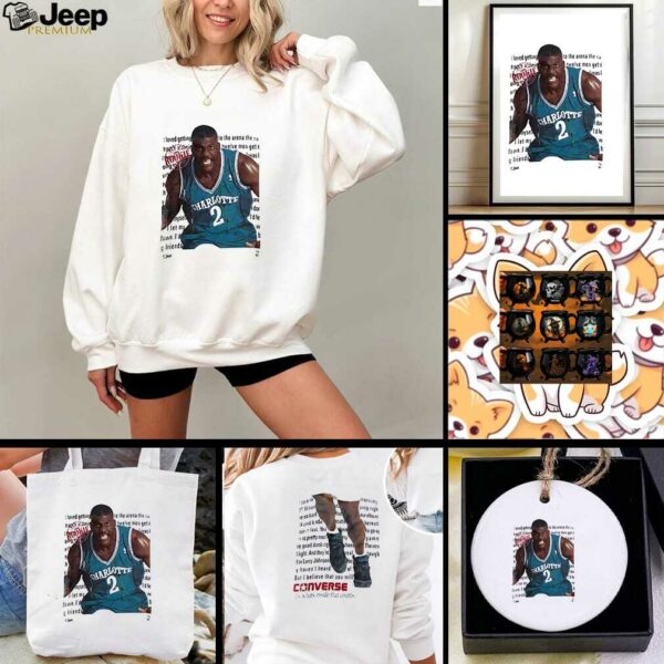 Charlotte Hornets Larry Johnson Converse it’s what’s inside that counts shirt