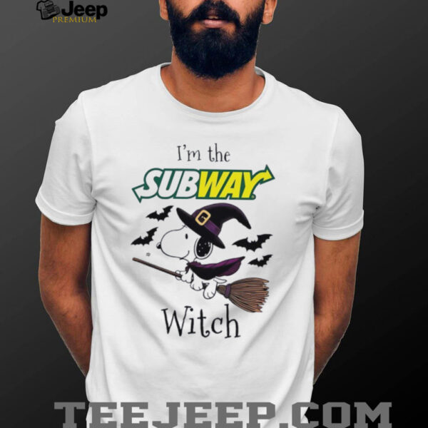 I’m the Subway Snoopy Witch Halloween shirt