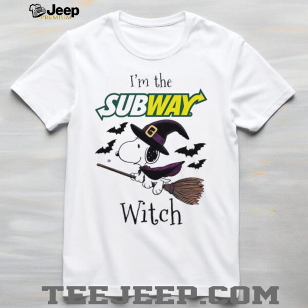 I’m the Subway Snoopy Witch Halloween shirt
