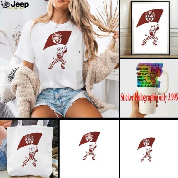 Indiana Hoosier army flag shirt