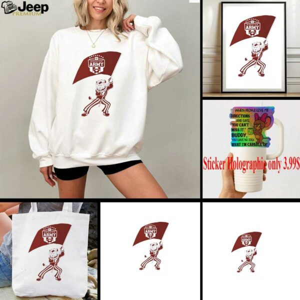 Indiana Hoosier army flag shirt