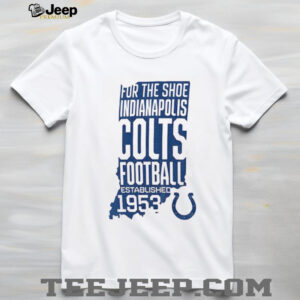 Indianapolis Colts Football for the shoe established 1953 shirt