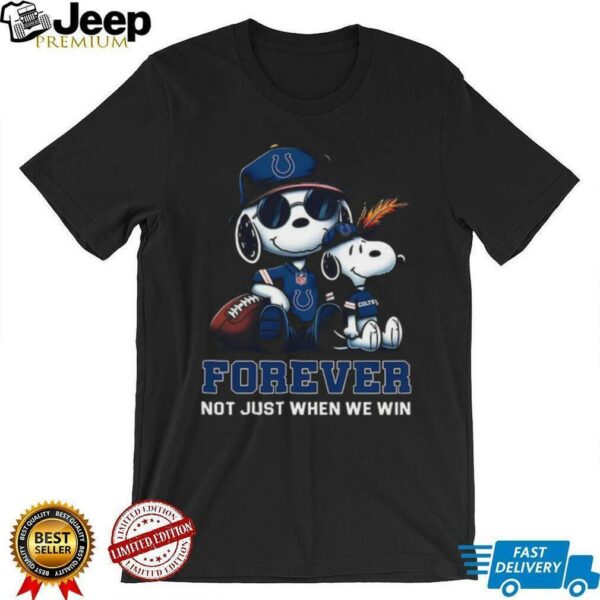 Indianapolis Colts Peanuts Snoopy Forever shirt