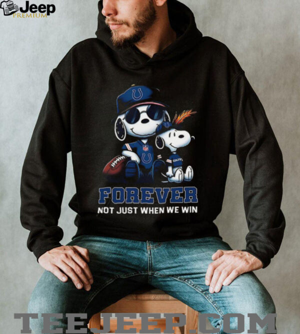 Indianapolis Colts Peanuts Snoopy Forever shirt