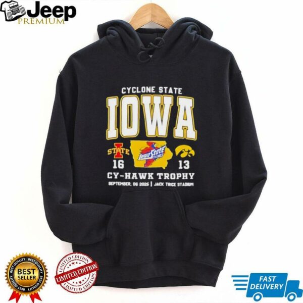 Iowa State Cyclones Beat Iowa Hawkeyes Cy Hawk Trophy In Jack Trice Stadium 2025 Shirt