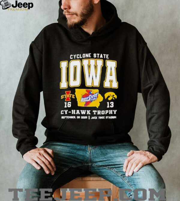 Iowa State Cyclones Beat Iowa Hawkeyes Cy Hawk Trophy In Jack Trice Stadium 2025 Shirt