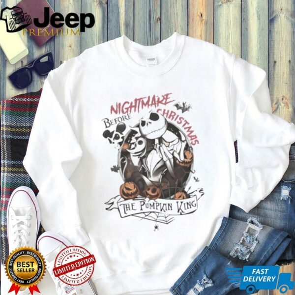 Jack And Sally Halloween Couple Nightmare Before Christmas The pumpkin King shirt