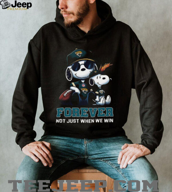 Jacksonville Jaguars Peanuts Snoopy Forever shirt