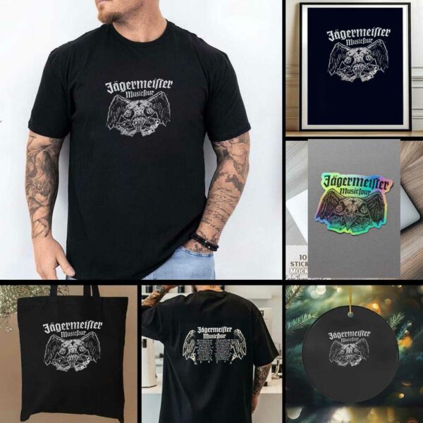 Jagermeister music tour logo dates shirt