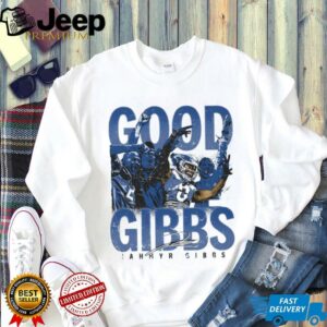 Jahmyr Gibbs Good Gibbs Detroit Lions crowd celebration signature shirt