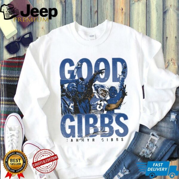Jahmyr Gibbs Good Gibbs Detroit Lions crowd celebration signature shirt