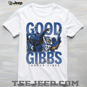 Jahmyr Gibbs Good Gibbs Detroit Lions crowd celebration signature shirt