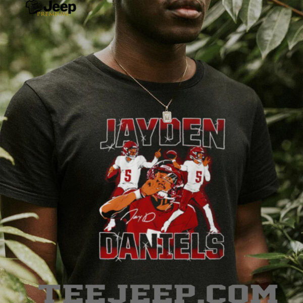 Jayden Daniels Masterpiece Signature Football Shirt