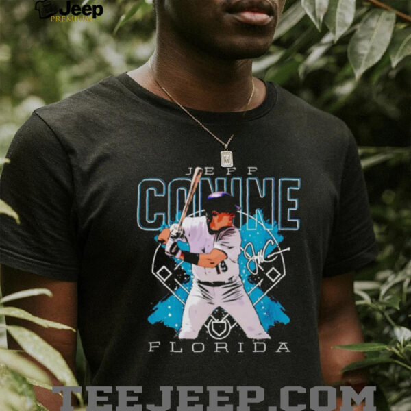 Jeff Conine swing signature Miami Marlins shirt