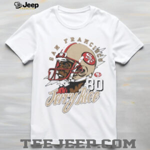 Jerry Rice San Francisco 49ers retired player caricature shirt