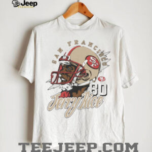 Jerry Rice San Francisco 49ers retired player caricature shirt