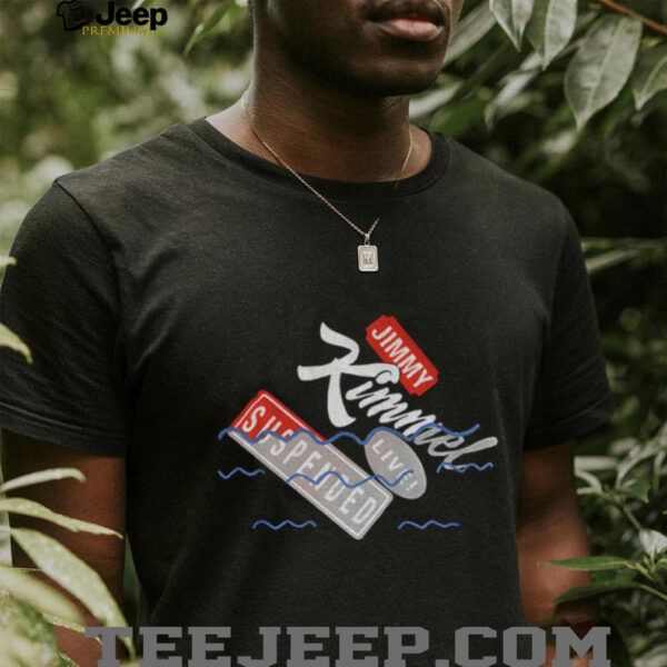 Jimmy Kimmel live suspended I stand with Jimmy Kimmel 2025 shirt