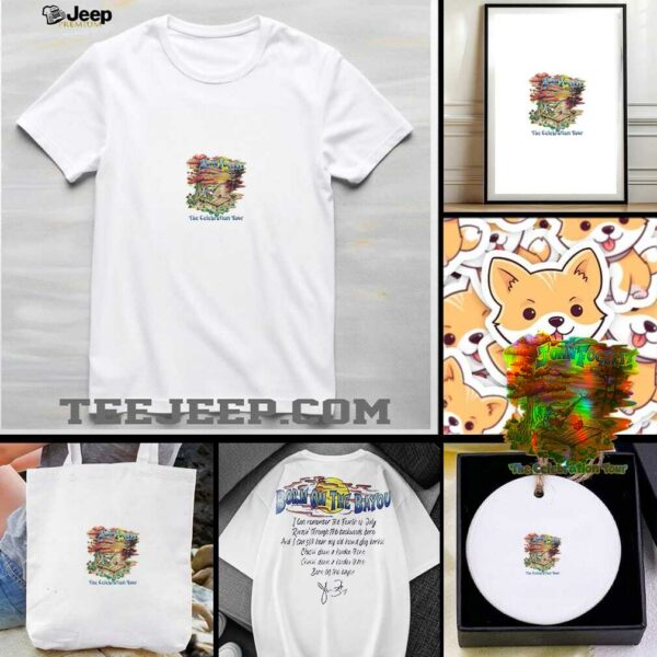 John Fogerty The Celebration tour Born on the Bayou signature shirt