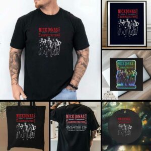 Jonas Brothers Nick Jonas and the administration 2010 tour shirt