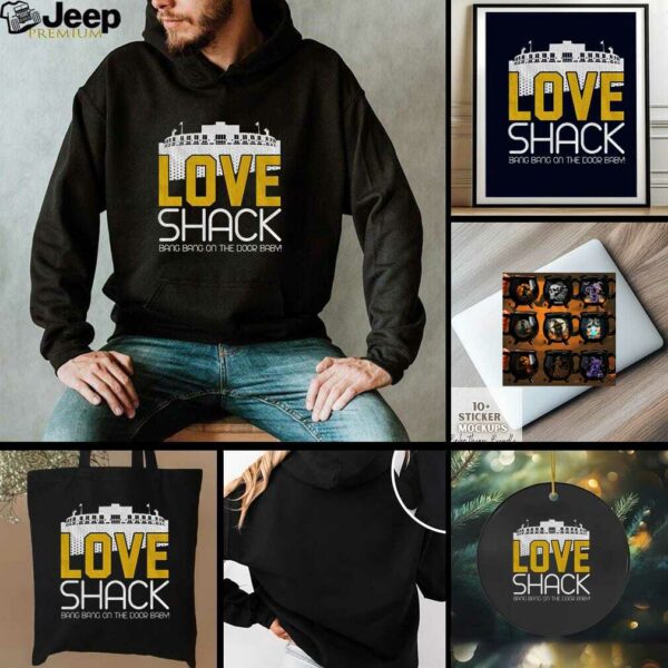 Jordan Love Green Bay Packers Love Shack Lambeau Field bang bang on the door baby shirt