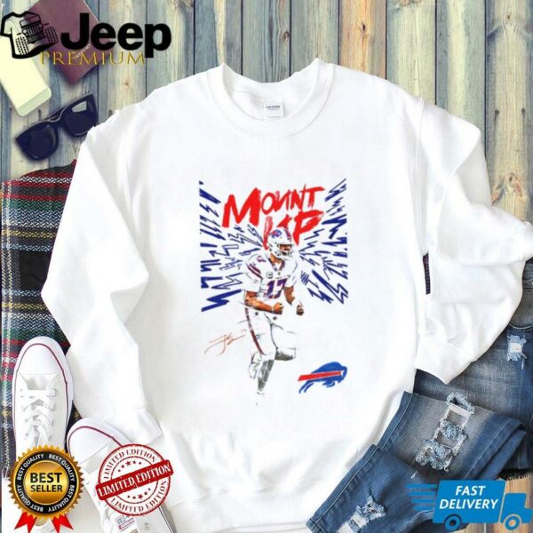 Josh Allen 17 Buffalo Bills Mount Up Bills Mafia NFL 2025 signature vintage shirt