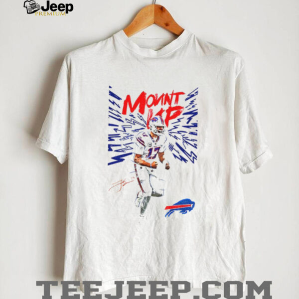 Josh Allen 17 Buffalo Bills Mount Up Bills Mafia NFL 2025 signature vintage shirt
