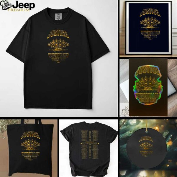 Justice Hyperdrama world tour 2025 dates shirt