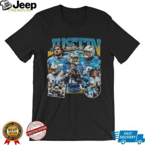 Justin Herbert Shirt, Football American Graphic Vintage, 90s Bootleg Inspired Gift Fan Unisex T shirt