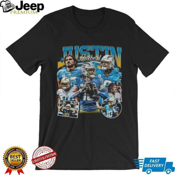 Justin Herbert Shirt, Football American Graphic Vintage, 90s Bootleg Inspired Gift Fan Unisex T shirt