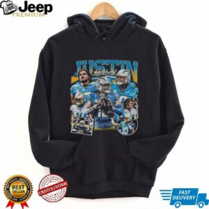 Justin Herbert Shirt, Football American Graphic Vintage, 90s Bootleg Inspired Gift Fan Unisex T shirt
