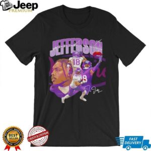 Justin Jefferson Minnesota Collage Signature Shirt