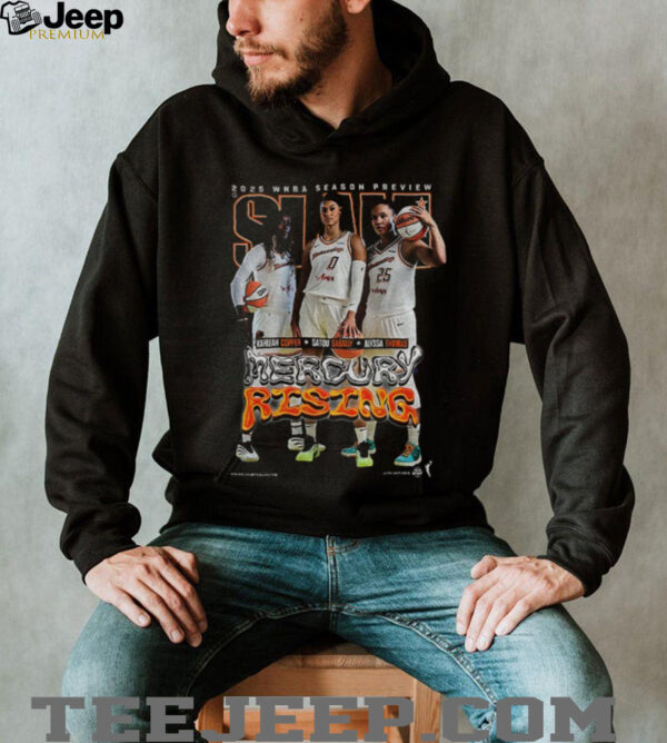 Kahleah Copper Satou Sabally and Alyssa Thomas Phoenix Mercury Rising SLAM WNBA shirt