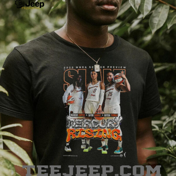 Kahleah Copper Satou Sabally and Alyssa Thomas Phoenix Mercury Rising SLAM WNBA shirt