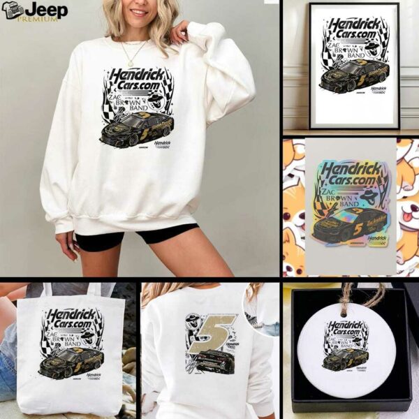 Kyle Larson Hendrick motorsports team collection Olive Hendrick cars Zac Brown band signature shirt