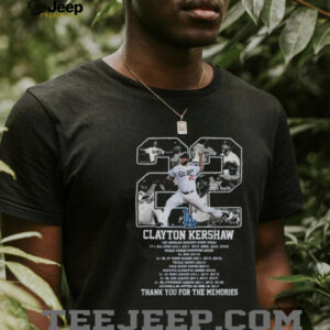 LA Dodgers Thank You Kershaw Clayton Kershaw thank you forever shirt