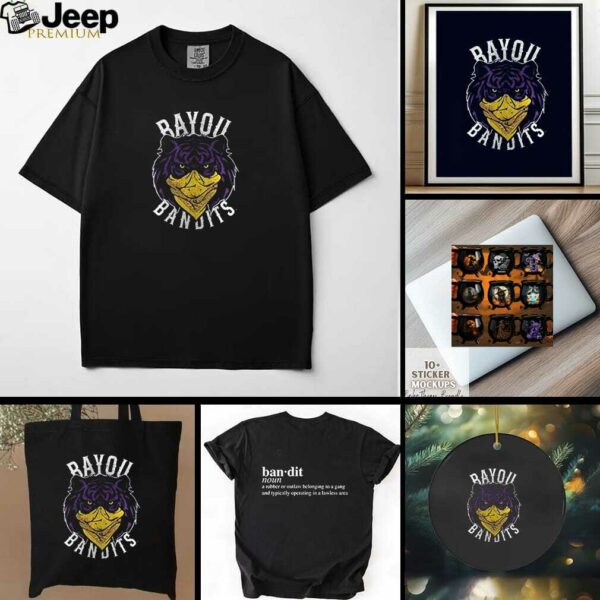 LSU Tigers bayou bandits a robber or outlaw belonging to a gang shirt