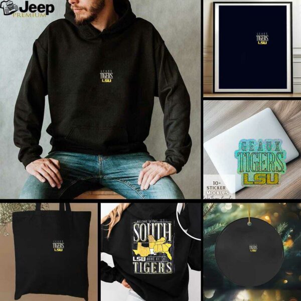LSU Tigers welcome to South home of the Tigers map shirt