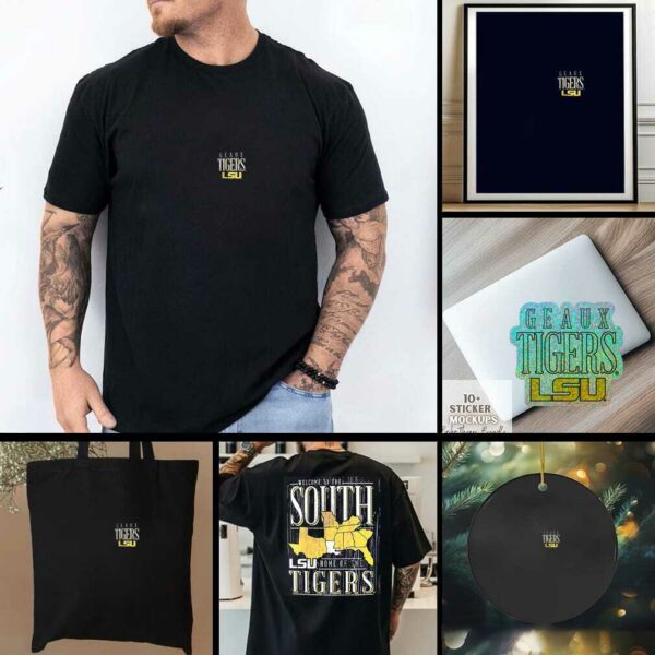 LSU Tigers welcome to South home of the Tigers map shirt
