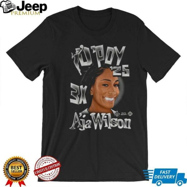 Las Vegas Aces A’ja Wilson 2025 Dpoy 3X shirt
